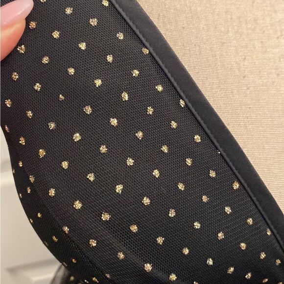 NWT Blondie Nights by Stacy Sklar Elegant mesh Black Polka Dot Dress, US0 - Picture 3 of 10